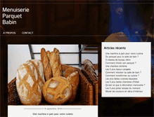 Tablet Screenshot of menuiserie-parquet-babin.fr